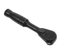 Anneome Mini Llave de Trinquete Multifunción 1/4 Pulgada Negra, Destornillador Reversible de Liberación Rápida, Herramienta Portátil para Reparación en Espacios Reducidos, Taller y Hogar