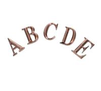 Anneome Número de Puerta Decorativo 5 CM 3D para Hotel y Apartamento Paquete Letras A-E Marcador Identificativo Ligero y Portátil para Buzones y Señalización