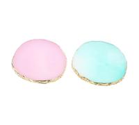 Anneome Paleta para Combinación de Colores para Mezclar Esmaltes de Uñas de Resina Borde de Ágata Incluye 2 Piezas Práctica para Arte de Uñas en Salón Profesional