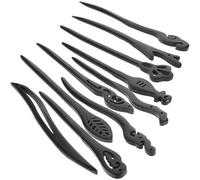 Anneome Palillos Cabello de Madera Estilo Vintage, Palitos para Moños Largos, Horquillas para Moño, 10 Piezas para Peinados Tradicionales Chinos y Uso Diario Varios estilos
