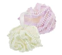 Anneome Paquete de 2 Bolas de Baño de Surtidos Exfoliantes para Ducha Limpiadores de Piel