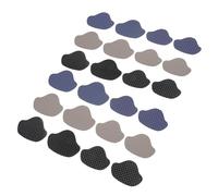Anneome Parche Adhesivo para Zapatos Autoadhesivo 24 Piezas, Kit Reparador para Talón y Parte Superior, Colores Negro, Azul y Gris, Cojines Protectores Transpirables para Prevención