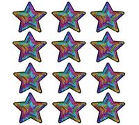 Anneome Parches Bordados de Estrellas Lentejuelas Multicolor para Coser 12 Unidades Grandes Parches Termoadhesivos Decorativos para Ropa Zapatos y Sombreros Accesorios de Costura DIY