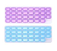 Anneome Pastillero Portátil De 2 Piezas Contenedor De Viaje para Pastillas Organizador De Pastillero Mensual Pequeño Color Aleatorio