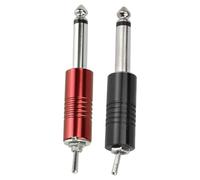 Anneome Pedal Interruptor Negro Inoxidable para Rojo y Acero Tatuar Paquete Fácil de Usar Protección de Aislamiento de 2 Unidades Máquinas de Tatuajes para Artistas