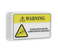 Anneome Pegatinas de Advertencia de Seguridad PVC 8X5 CM 10 Unidades Autoadhesivas para Maquinaria Industrial Alta Visibilidad Resistentes para Fábricas Almacenes y Obras de