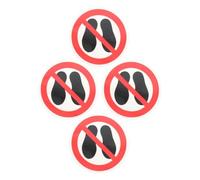 Anneome Pegatinas de señales de precaución de seguridad 4PCS con material PET resistentes para fábricas y superficies lisas interiores y exteriores 2.36X2.36In
