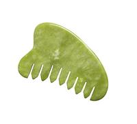 Anneome Peine de Masaje de Jade Gua Sha para Cabeza y Cabelludo Herramienta de Acupresión Suave que Circulación y Reduce Tensión Diseño Ergonómico para Casa y Viaje Color Color Aleatorio