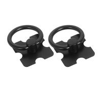 Anneome Perillas de Gabinete Negras de Aleación de Zinc 2 Piezas, Tiradores Metálicos Redondos para Cajones y Armarios, Pomos Pequeños para Muebles de Cocina y Tocadores