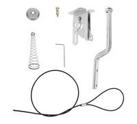 Anneome Pestillo para Puerta de Jardín con Bisagras Resistentes de Cierre Automático con Muelle para Vallas Metálicas y Portones Exteriores Incluye Tornillos para Instalación Rápida