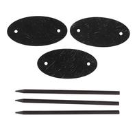 Anneome Pinza de Cuero con Palito para Sujetar Moños Horquilla para Cabello Largo Accesorio de Madera y Cuero Negro Paquete de 3 Unidades Adecuado para Cabello Ondulado Liso y Rizado