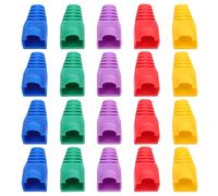 Anneome Protectores De Cables De Red y Cubiertas De Arranque Ethernet para Conectores Cat5, Cat6, Cat7, Profesionales, Resistentes De PVC, para Uso En Redes Informáticas, Pack 50 Unidades Multicolor
