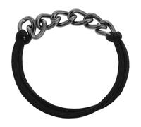 Anneome Pulsera Elástica para Cabello Mujer con Cadena Metálica Trenzada Accesorio y Resistente para Pelo Rizado Banda de Estilo Versátil y Cómodo para Uso Diario y Eventos