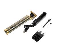 Anneome Recortadora Profesional para Barbero Kit Completo Vintage con Peines Ajustables Antideslizante Ruido para Corte de Pelo y Barba Hombre