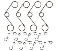 Anneome Resorte de Torsión para Manija de Puerta 1.2x8x11.5 Mm, Paquete de 12 Piezas Negras, Resorte de Reparación de Bobina Interna Compatible Cerraduras de Huella Digital y