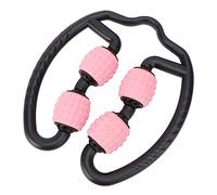 Anneome Rodillo Masajeador Relajante Muscular Rosa, 1 Unidad, Material Suave y Cómodo, Para Yoga y Fitness, Masaje Terapéutico En Casa y Gimnasio, Para Hombres y Mujeres Adultas
