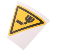 Anneome Señal de advertencia cuidado con la cabeza Señal triangular de precaución 4x4 pulgadas en PVC para techo bajo con fácil instalación y fuerte adhesión en seguridad industrial