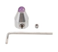 Anneome Soporte para Diapasón de Meditación de 8 Mm en Aleación de Aluminio, Base Estable para Instrumentos Musicales, Accesorio para Yoga y Bienestar Bandeja de Cristal para Masaje