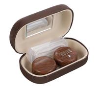 Anneome Soporte para Kit De Cuidado Estuche para Lentes De Contacto Diseño De Goma Anti-Fugas y Ligero