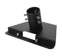 Anneome Soporte Tubos Metálicos Negro Antena Satélite para Hierro Resistente Intemperie para Instalación Segura Compatible de 28mm a 54mm en Paredes y Techos