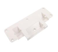 Anneome Soportes para Barandillas de Cama Ajustables de Aluminio Blanco Base Rectangular, Accesorios Ligeros para Seguridad del Paciente en Cuidado Domiciliario y Hospitalario