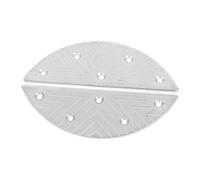 Anneome Taloneras Placas de Reparación Resistentes de Hierro para Zapatos de Hombre en Forma de Media Luna y Fáciles de Instalar para Botas y Zapatillas
