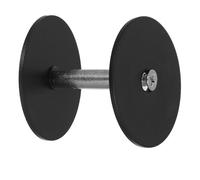 Anneome Tapa para Orificio de Cerrojo de Puerta de Acero Inoxidable Negro 50 Mm Tornillos para Relleno de Agujero, Placa Metálica Redonda para Reparación y Mejora de Puertas de Entrada