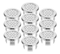 Anneome Tapon Agujero Lavabo Redondo de Plástico Plata, 10 Piezas Resistencia Corrosión que Previene la Fuga de Agua para Accesorios de Fregadero