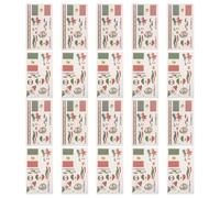 Anneome Tatuajes Temporales Bandera México 20 Piezas Impermeables Niñas Pegatinas Faciales para Fiesta del Día Independencia Decoración para Eventos Deportivos y Apoyo al Equipo de