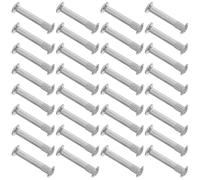 Anneome Tornillos M4 para Muebles Tuerca Férula 100 Piezas de Acero Resistente Pernos de Fijación para Gabinetes y Paneles de Madera Accesorios de Montaje para Carpintería y Reparación