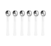 Anneome Varillas de Masaje para Ojos 6 Piezas en Metal Blanco Portátiles para Reducir Problemas Cutáneos y Aplicar Crema en Maquillaje Diario