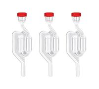 anneratteryer 3 Piezas Tubo De Fermentación Válvula Antirretorno Desague Tubo De Fermentación Airlock Esclusas,Bloqueo de Válvula Esclusa de Aire para Elaborar Cerveza,Vino,Chucrut Fermentado