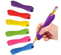 anneratteryer 6 Piezas Adaptador Lapiz para Niños Adaptador Lapiz Protector Dedo Lapiz Agarre De Silicona para Niños Agarres para Lápices Adaptador Lapiz Pencil Grip de Ergonómicas Herramienta