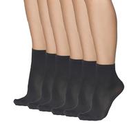 Annes styling Calcetines largos hasta el tobillo para mujer, 40 DEN, microfibra opaca, acabado mate, cintura cómoda, talla única, clásicos, informales, calcetines de oficina para mujer Cloe 40, Talla
