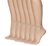 Annes styling Calcetines transparentes mate ultrafinos para mujeres y niñas, calcetines de tobillo de corte bajo, casuales, elegantes, cómodos, 15 DEN, grosor ideal para sandalias y tacones, Frida15,