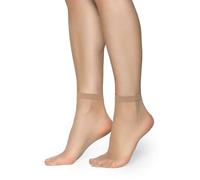 Annes styling Calcetines transparentes mate ultrafinos para mujeres y niñas, calcetines de tobillo de corte bajo, casuales, elegantes, cómodos, 15 DEN, grosor ideal para sandalias y tacones, Frida15,