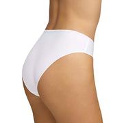 Annes styling Calzoncillos sin costuras para mujer, paquete múltiple de bragas cortadas con láser con rayas de silicona, paquete de 4 colores básicos, ropa interior Negro, Visone, Nude, Blanco, M