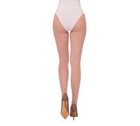Annes styling Medias de red de malla de diamante para mujer, 1 pieza Shakira Bianco, XL-XXL