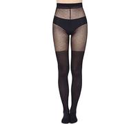Annes styling Medias negras hasta arriba de la rodilla con patrón de imitación, 20/60 DEN, M-L