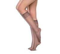 Annes Styling Sheena - Calcetines semitransparentes para mujer (2 pares), Fumo, Talla única