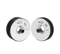 ANNESEY 1 Juego (1 * Pasa + 1 * NO Pasa) Calibre de Rosca de Dientes Finos métricos de 6 g, Herramienta de medición de precisión for Mano Derecha(M23-6g T Z,X 2)