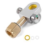 Anneth Adaptador de recarga de CO2, apto para Duo, Art, Terra, cilindro de CO2 de conexión rápida con manómetro de 3000 psi para botella de CO2 W21.8-14, fácil instalación, fácil sustitución