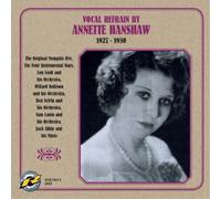 Annette Hanshaw Vocal Refrain By Annette Hanshaw 1927-193 (CD) (Importación USA)