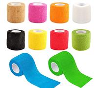 Annhao Vendaje Cohesiva, 10 Rollos Vendas Protectoras de Piel Autoadhesivas Tape Vendas Elásticas para Deporte Respirable Proteger los Dedos de Tobillo y Muñeca - 10 Color 5cm x 4.5m