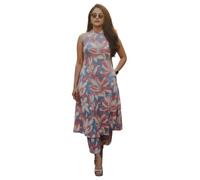 ANNI Designer Kurta recta con estampado de viscosa de rayón para mujer con pantalón | Ropa étnica india para oficina, casual, uso diario y ocasiones festivas, Azul, 5XL