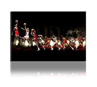 Annick Goutal Lienzo De Pintura Michael Jordan Jugando Todo Tipo De Movimientos Clásicos Cuadro En La Pared Art Basketball Star Poster para La Decoración del Hogar (40_x_60_cm)