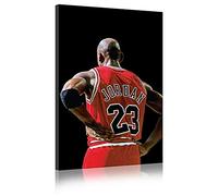 Annick Goutal Michael Jordan Vista Posterior Estrella De Baloncesto Impresión Fotográfica Cuadro sobre Lienzo Arte De Pared, Encendido (50_x_70_cm)