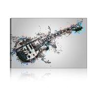 Annick Goutal Pintura De Guitarra Eléctrica En La Pared Música Abstracta Arte De La Pared Imágenes De Lienzo para La Sala Cuadros Decoración (Sin Marco,30_x_50_cm)