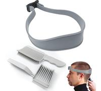 Annickee 3 Piezas Peine Degradado, Peine de Posicionamiento de Peluquería para Hombre, Peine Degradado, Peine de Posicionamiento Curvado, Peine para Cortar El Pelo Degradado, Fade Guide Pesimista