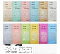 Annickee 48 Retos de Ahorro, 12 Tipos Retos para Ahorrar Dinero, Agenda de Ahorro, Archivador A6, Budget Binder, con 5 Carpetas A6, 1 Bolígrafo Neutro Negro, 2 Pegatinas